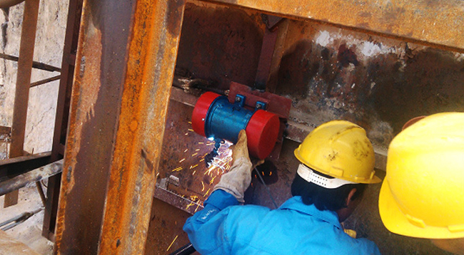 LZF-25倉壁振15產品安裝 LZF-25倉壁振15產品安裝